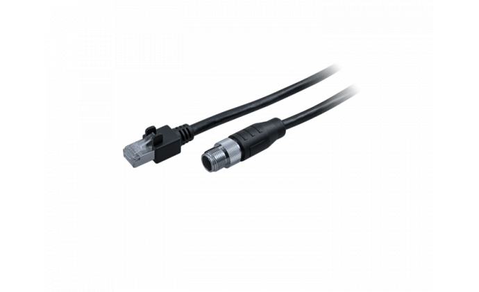 Cable GigE M12X/RJ45, STP 10.0m, flex - Cables