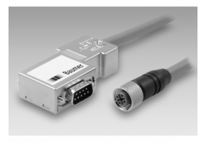 Cable with connector D-SUB/mating M12, Profibus, straight, B-coded, 3 m - Cables / connectors