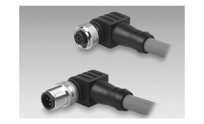 Cable with male/female M12, Profibus, angled, B-coded, 2 m - Cables / connectors