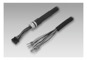 Connection cable with FCI, 8-pin / wire end sleeves (UL/CSA), 1 m - Cables / connectors