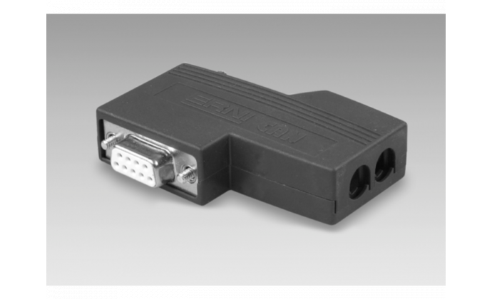 Female connector D-SUB, 9-pin, CAN, angled, with terminating resistor - Cables / connectors