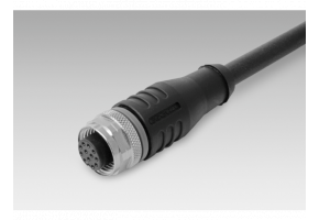 Female connector M12, 12-pin, 5 m cable (Z 201.M05) - Cables / connectors