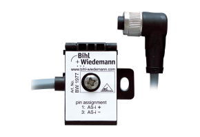 BW1977 - Passive Distributor ASi to 1 x M12 cable socket, angled, 5 poles, depth 19 mm, IP67