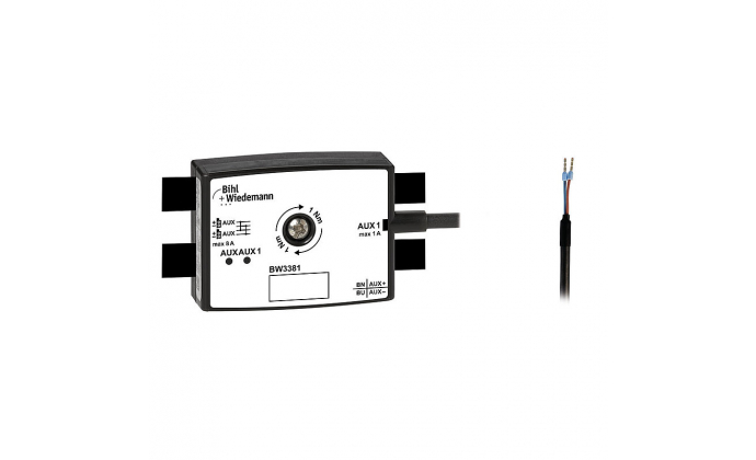 BW3381 - Passive Distributor AUX to round cable/connecting wires, 19 mm deep, IP67