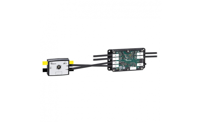 BW3409 - Cable Duct ASi Motor Module, IP54, M8, M12 for 24V motorized rollers, 4I/2O/2AO