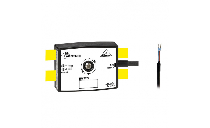 BW3524 - Passive Distributor ASi to 1 x round cable/connecting wires, depth 19 mm, IP67