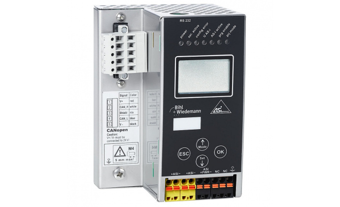 BWU1818 - ASi-3 DeviceNet Gateway in Stainless Steel, 1 master