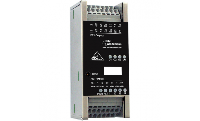 BWU2565 - ASi Digital I/O Module in Stainless Steel, IP20, 4I/4O