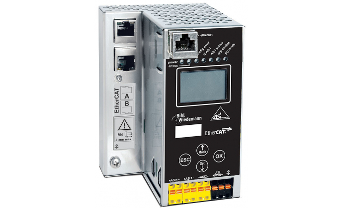 BWU2720 - ASi-3 EtherCAT Gateway in Stainless Steel, 2 ASi-3 masters