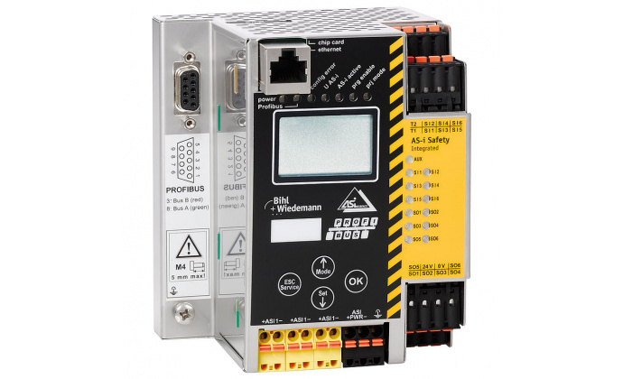 BWU2793 - ASi-3 PROFIBUS Gateway with integrated Safety Monitor, 1 ASi-3 master