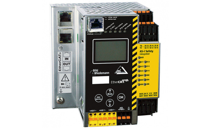 BWU2797 - ASi-3 EtherCAT Gateway with integrated Safety Monitor, 1 ASi master