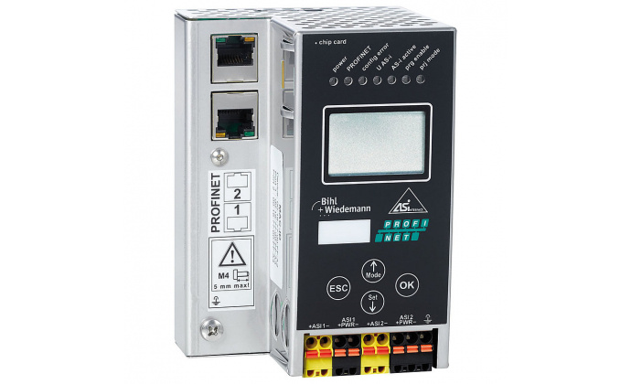 BWU3122 - ASi-3 PROFINET Gateway in Stainless Steel, 2 masters