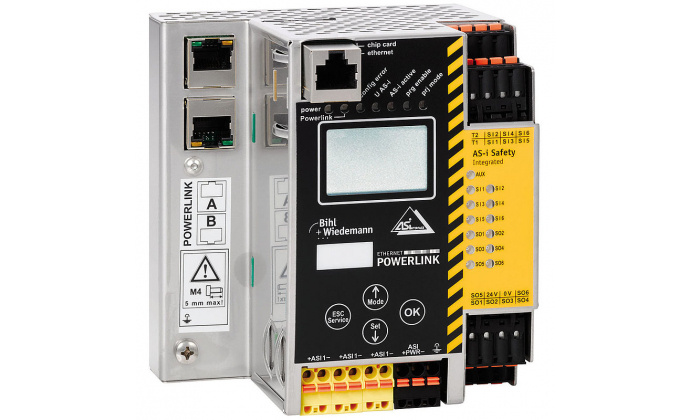 BWU3177 - ASi-3 POWERLINK Gateway with integrated Safety Monitor, 1 ASi-3 master