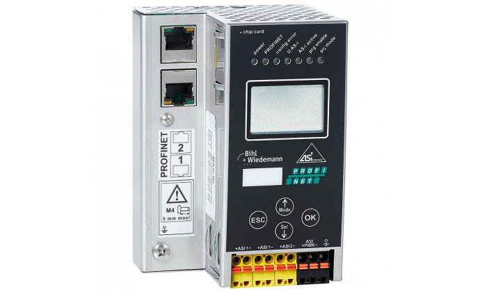 BWU3363 - ASi-3 PROFINET Gateway in Stainless Steel, 2 masters