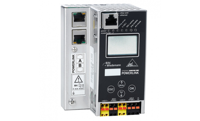 BWU3537 - ASi-3 POWERLINK Gateway in Stainless Steel, 2 ASi masters