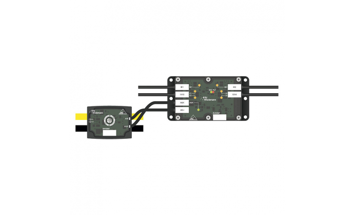 BWU3567 - Cable Duct ASi Motor Module, IP54, M8 for 24V motorized rollers, 4I/4O/2AO