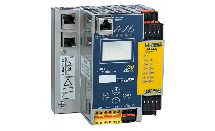 BWU3583 - Bramka ASi-5/ASi-3 Safety over EtherCAT ze zintegrowanym monitorem bezpieczeństwa, 1 Master ASi-5/ASi-3