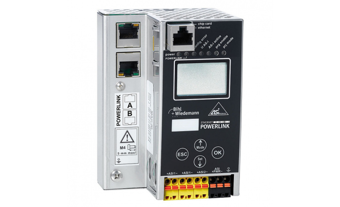 BWU3593 - ASi-3 POWERLINK Gateway in Stainless Steel, 2 ASi-3 masters