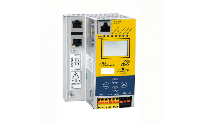 BWU3845 - ASi-5/ASi-3 CIP Safety over Sercos Gateway with integrated Safety Monitor, 2 ASi-5/ASi-3 masters