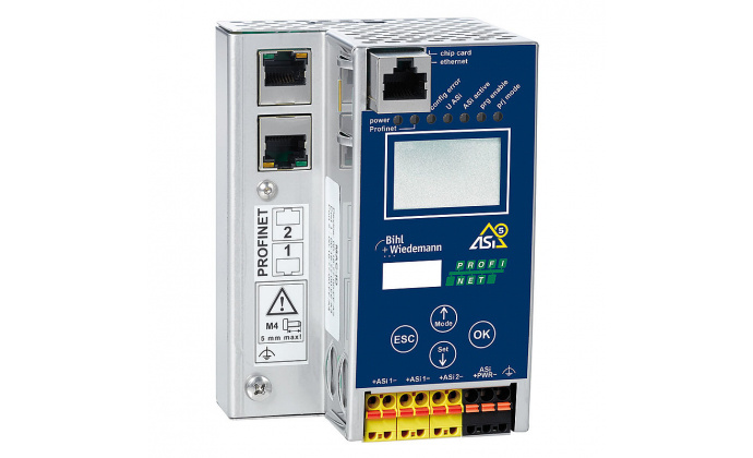 BWU3852 - ASi-5/ASi-3 PROFINET Gateway in Stainless Steel, 2 ASi-5/ASi-3 masters