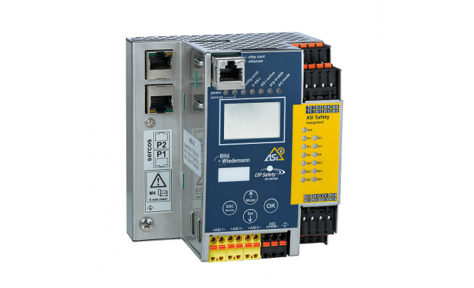 BWU3860 - ASi-5/ASi-3 CIP Safety over Sercos Gateway with integrated Safety Monitor, 2 ASi-5/ASi-3 masters