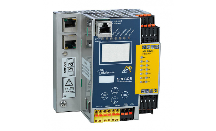 BWU3861 - ASi-5/ASi-3 safe Schneider drives over Sercos Gateway with integrated Safety Monitor, 2 ASi-5/ASi-3 masters