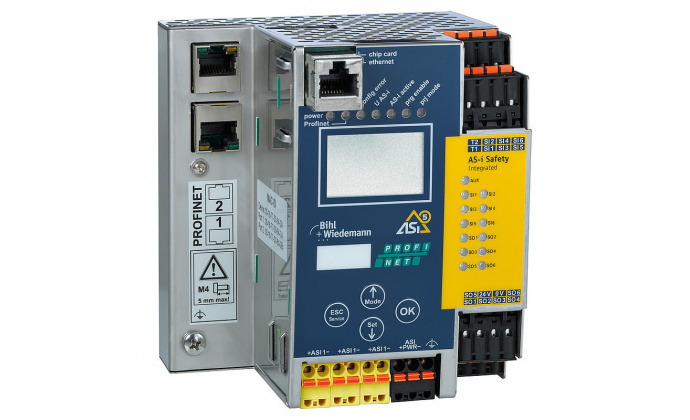 BWU3862 - ASi-5/ASi-3 PROFIsafe via PROFINET Gateway with integrated Safety Monitor, 1 ASi-5/ASi-3 master