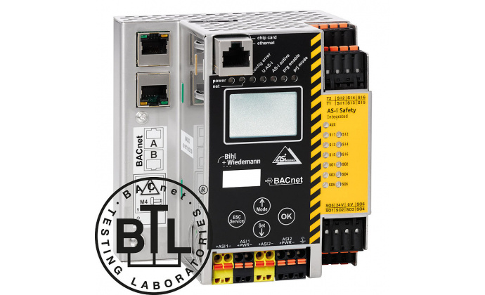 BWU4001 - ASi-3 BACnet/IP Gateway with integrated Safety Monitor, 2 ASi masters