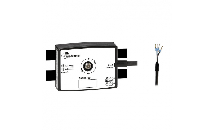 BWU4709 - Passive Distributor AUX to 1 x round cable/connecting wires, depth 25 mm, IP67