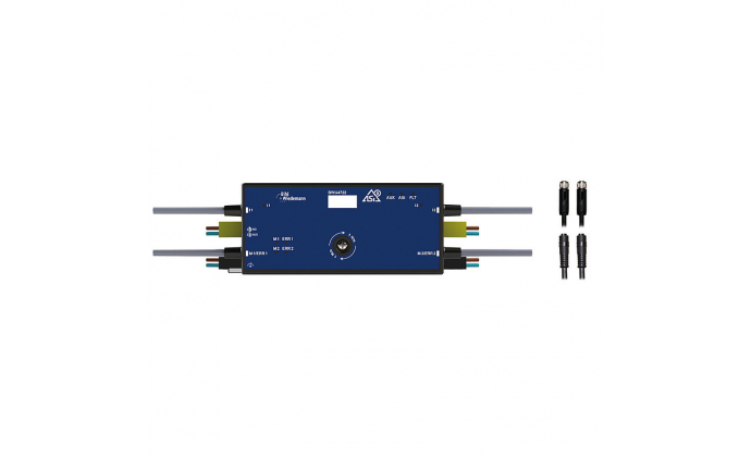 BWU4722 - ASi-5 Cable Duct Motor Module, IP54, M8 for 24 V motorized rollers, 2M/2I