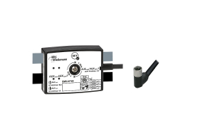 BWU4750 - Passive Distributor AUX to 1 x M12 power cable sockets, angled, L coded, 4 poles, depth 25 mm, IP67