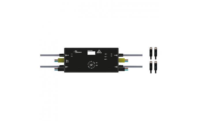 BWU4769 - ASi-3 Cable Duct Motor Module, IP54, M8 for 24V motorized rollers, 2M/4I