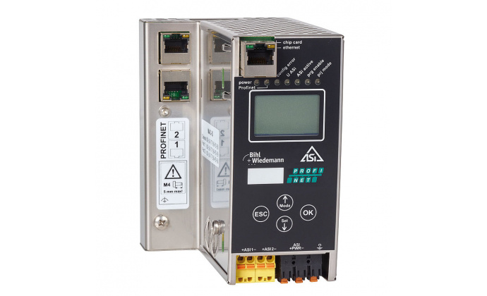 BWU4855 - ASi-3 PROFINET Gateway in Stainless Steel, 2 ASi-3 Masters